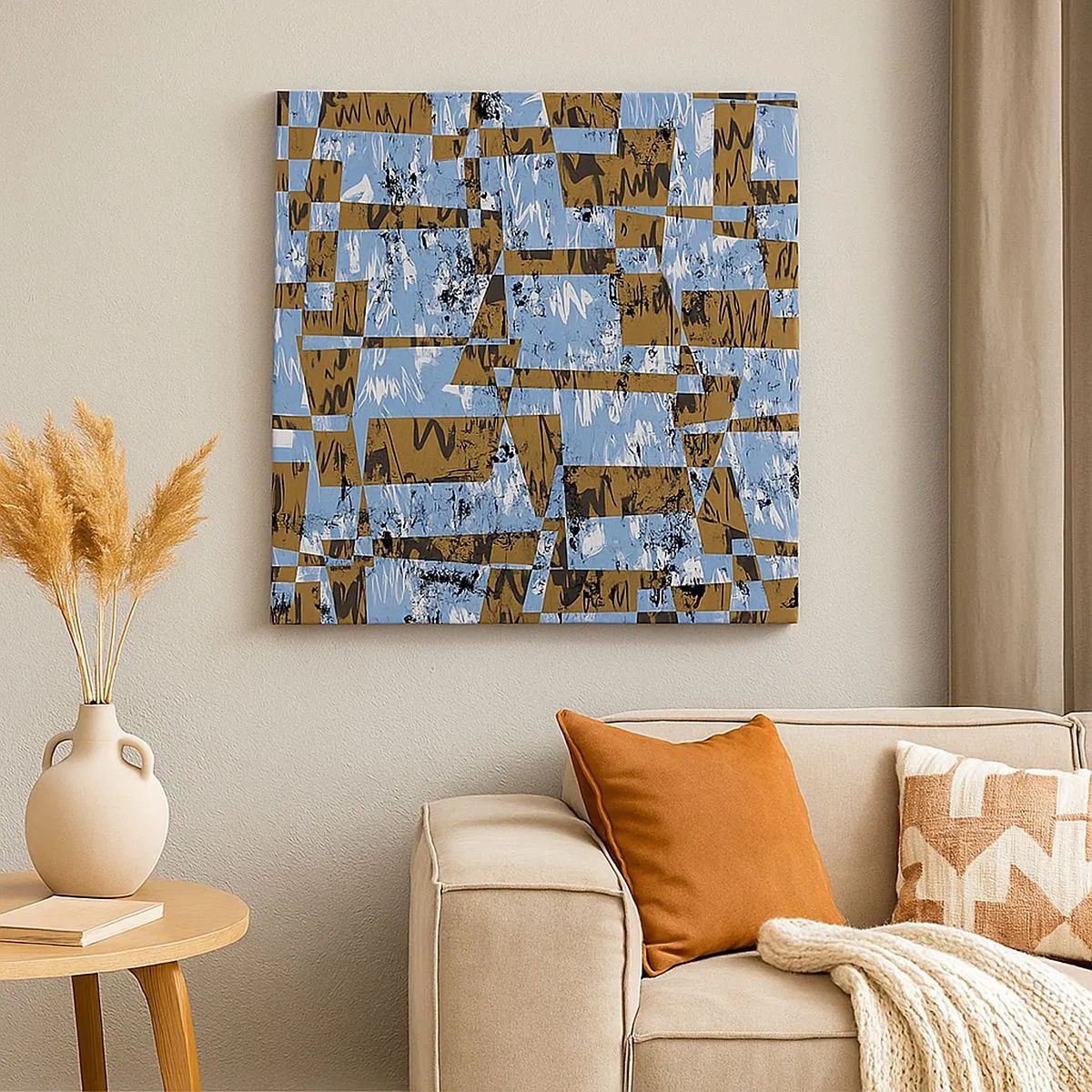 Cuadro sobre lienzo - Impresión de Imagen - Un recorte del desierto - 30x30 cm