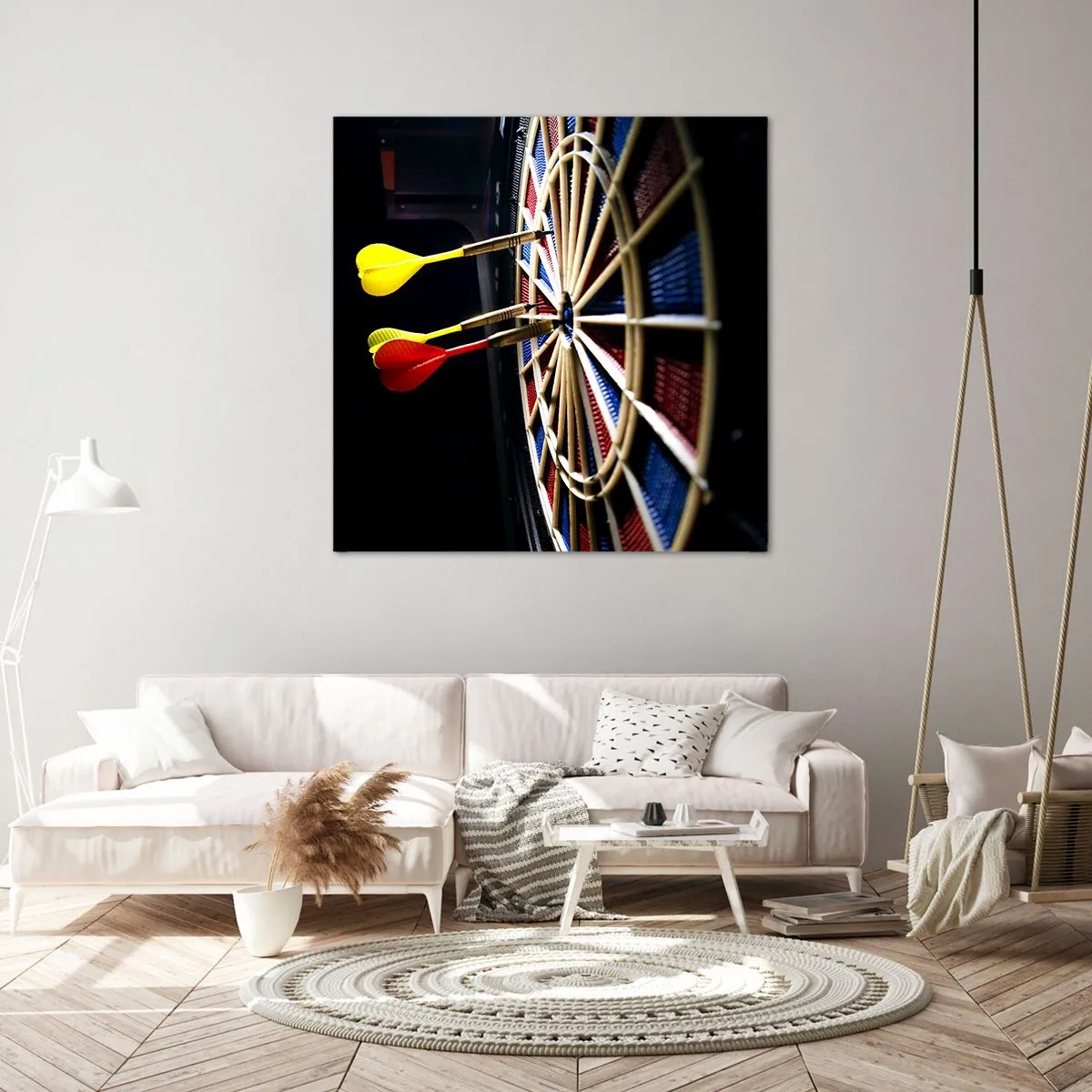 Cuadro sobre lienzo - Impresión de Imagen - En el blanco - 70x70 cm