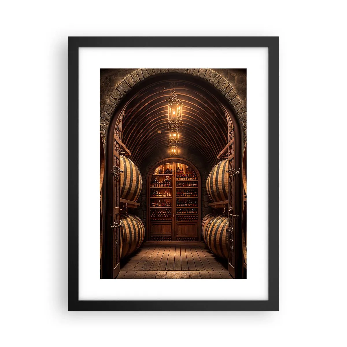 Póster en marco negro - Sótano atmosférico - 30x40 cm