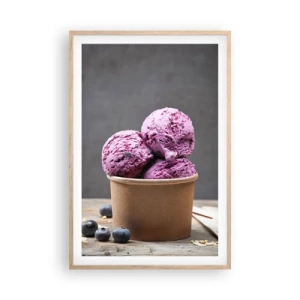 Póster en marco roble claro - Dulzura y frescor - 61x91 cm