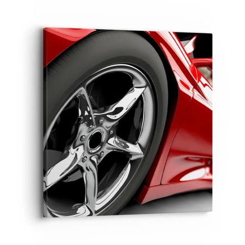 Cuadro sobre lienzo - Impresión de Imagen - Creado para la velocidad - 30x30 cm