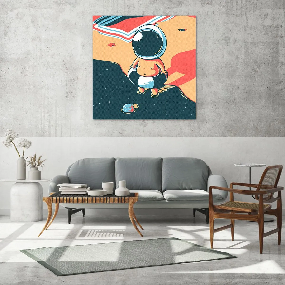 Cuadro sobre vidrio - Impresiones sobre Vidrio - Desde una perspectiva diferente - 60x60 cm