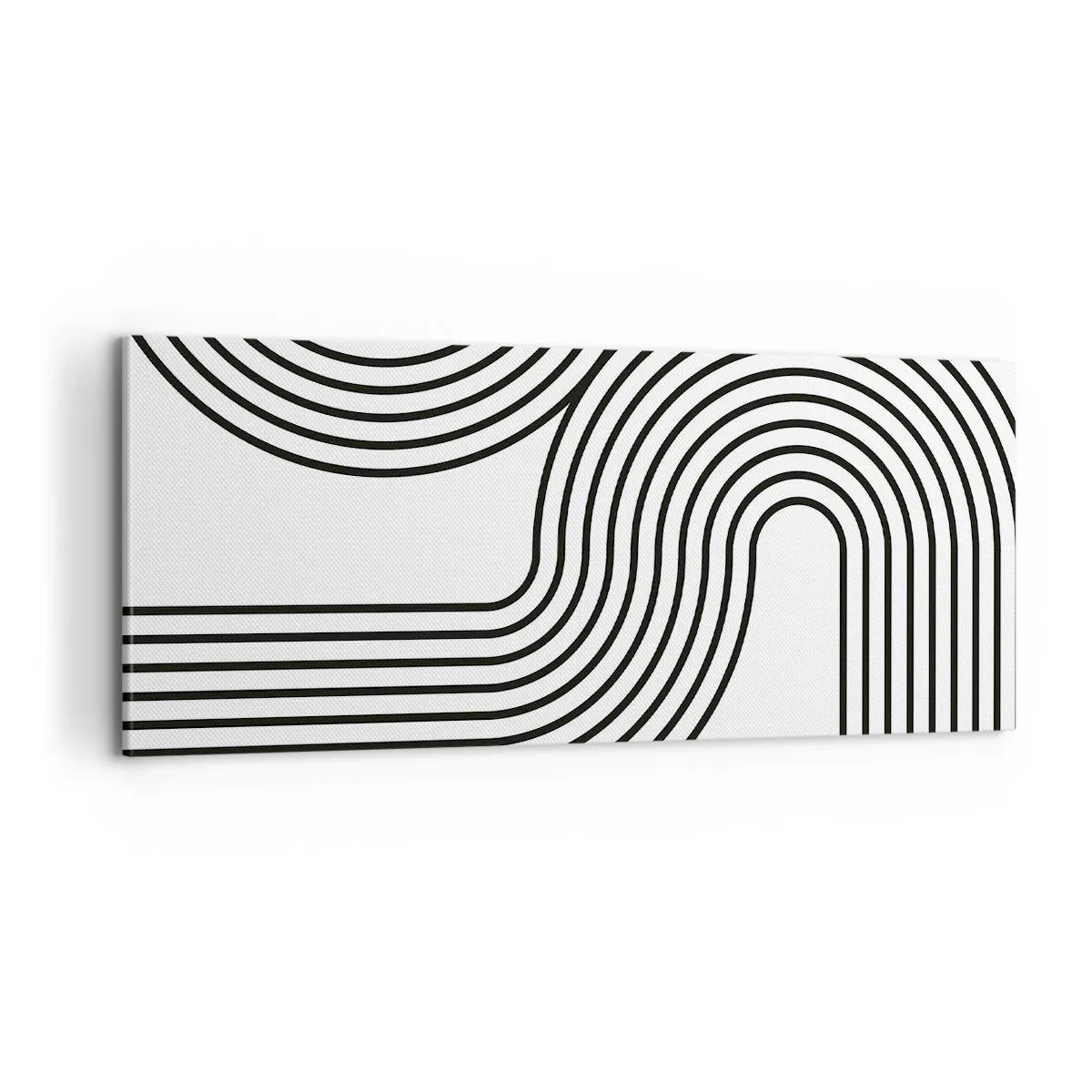 Cuadro sobre lienzo - Impresión de Imagen - En una curva - 100x40 cm