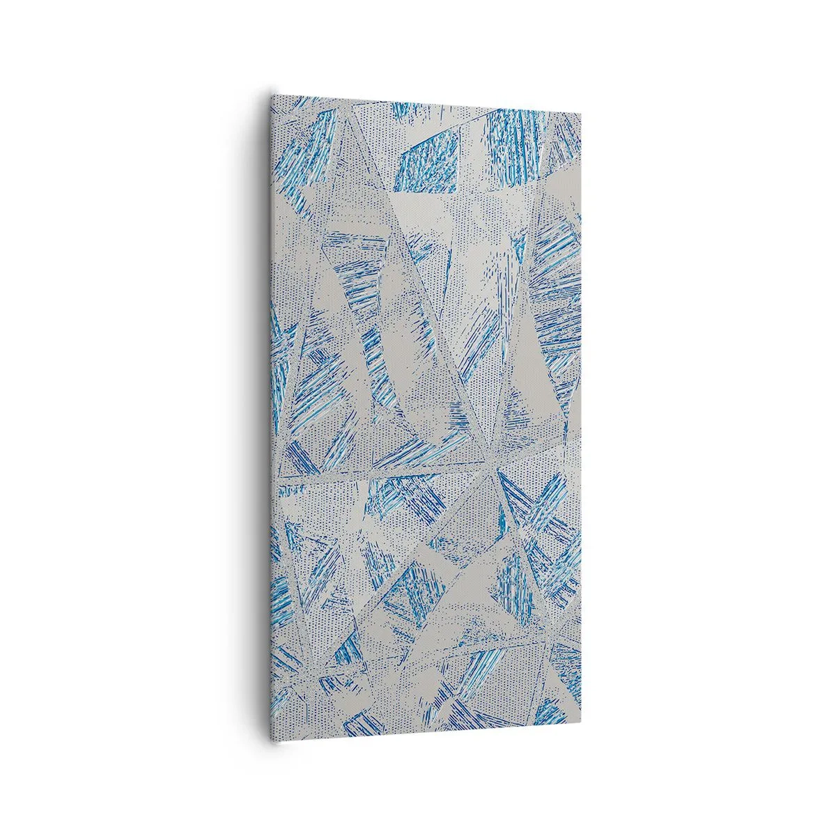 Cuadro sobre lienzo - Impresión de Imagen - En un laberinto gris azulado - 65x120 cm