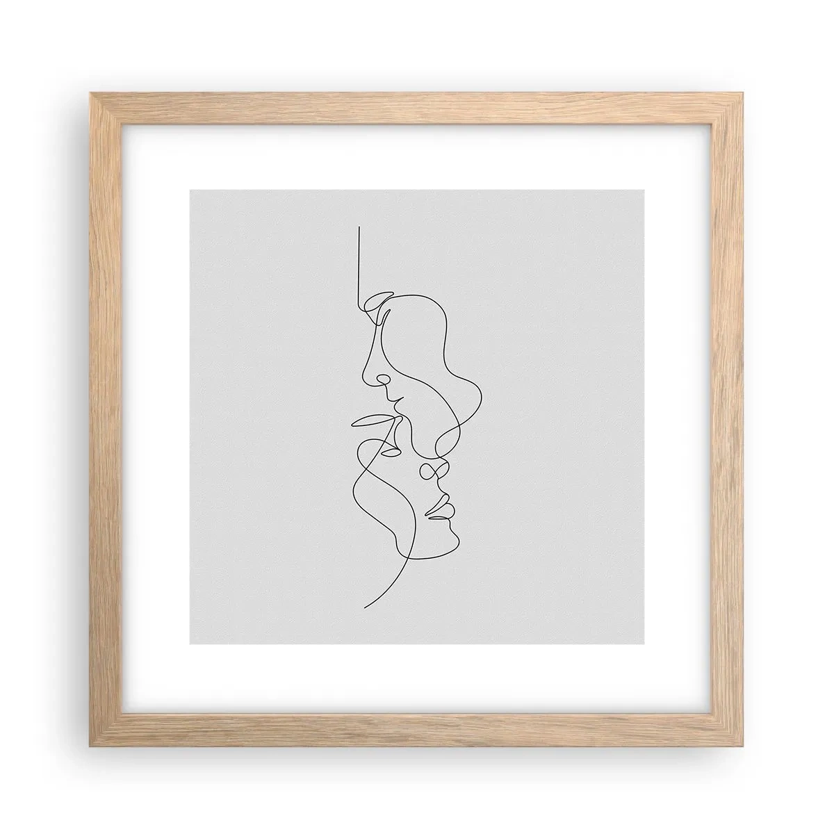 Póster en marco roble claro - El calor de los deseos lúgubres - 30x30 cm