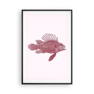 Póster en marco negro - Un habitante de aguas exóticas - 61x91 cm