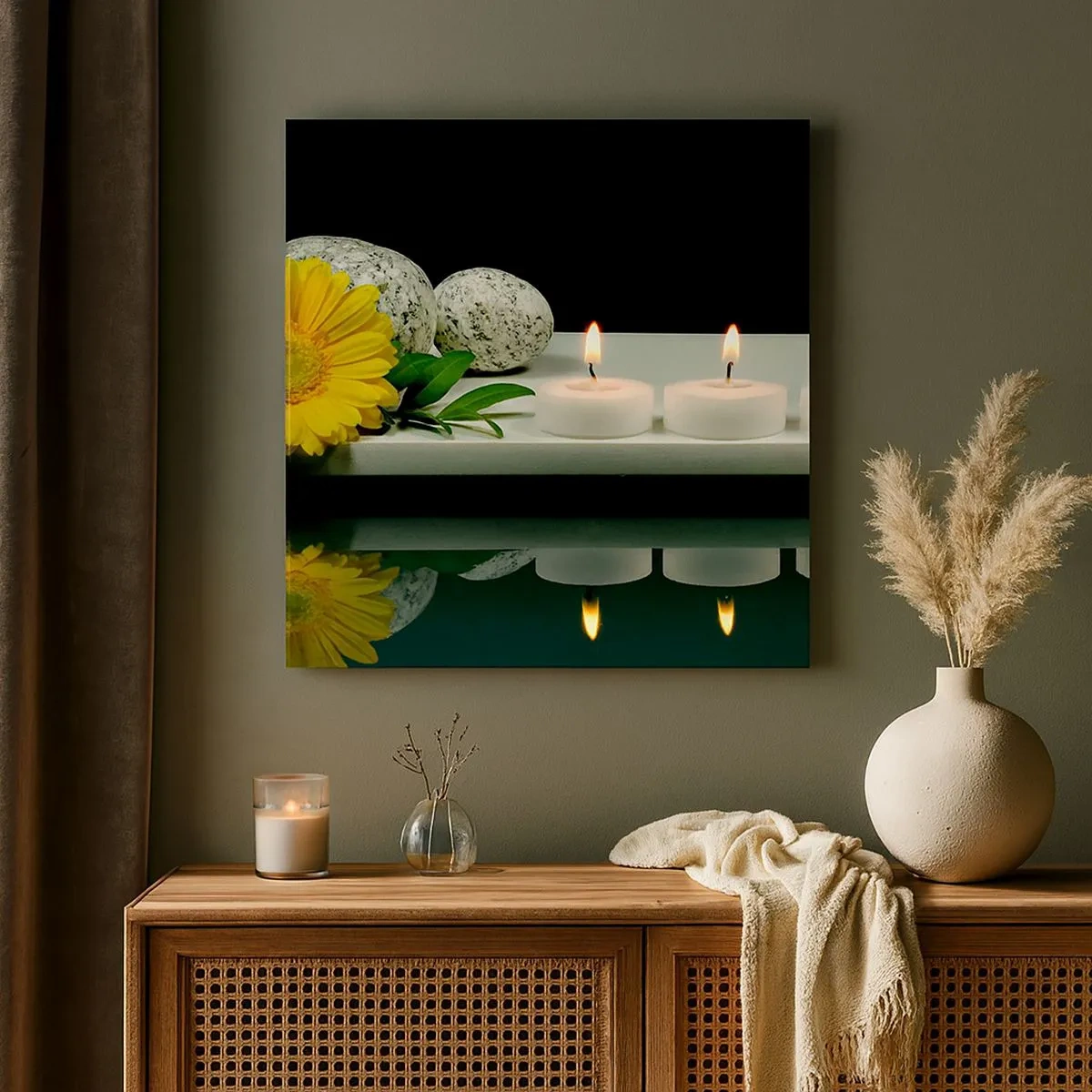 Cuadro sobre lienzo - Impresión de Imagen - Calmar los sentidos - 30x30 cm