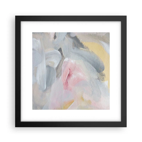 Póster en marco negro - En un mundo de colores pastel - 30x30 cm