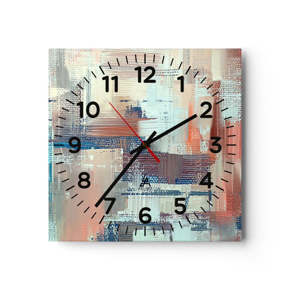 Reloj de pared - Reloj de vidrio - Alcanzando la luz - 40x40 cm