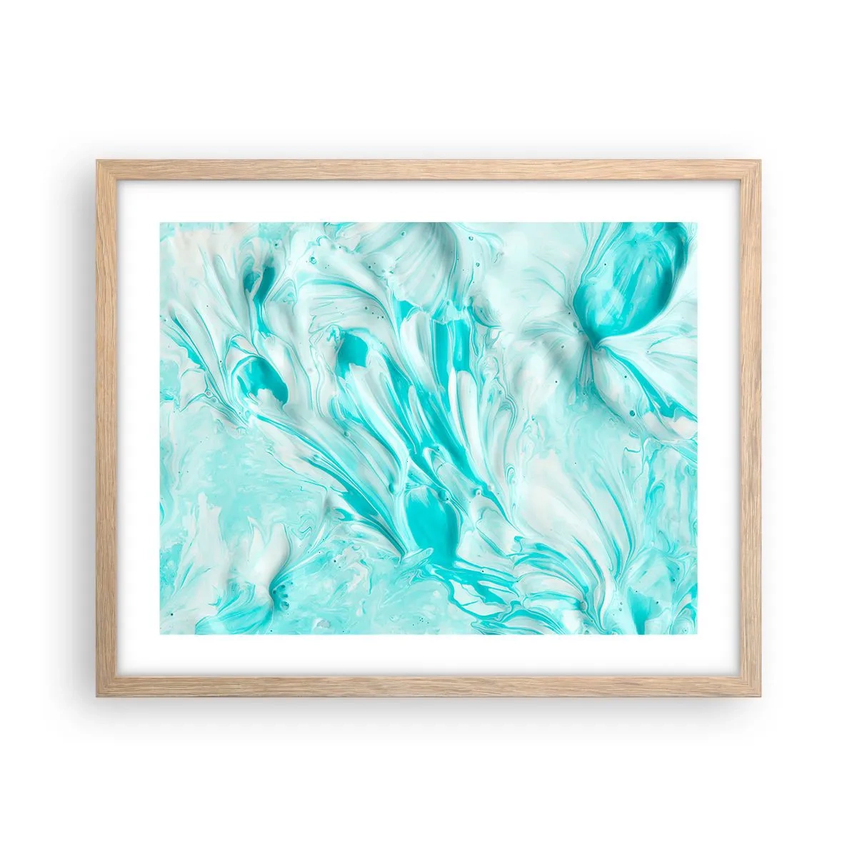 Póster en marco roble claro - Juntos para siempre - 50x40 cm