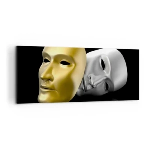 Cuadro sobre lienzo - Impresión de Imagen - La vida es un teatro - 100x40 cm