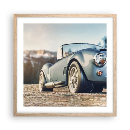 Póster en marco roble claro - Porque el estilo importa - 50x50 cm