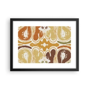 Póster en marco negro - Abstracción sentimental - 40x30 cm