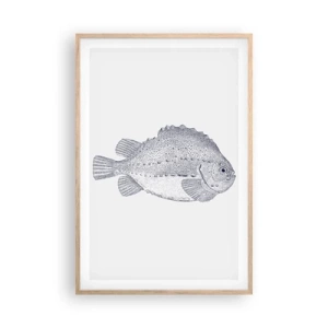 Póster en marco roble claro - Para el álbum del naturalista - 61x91 cm