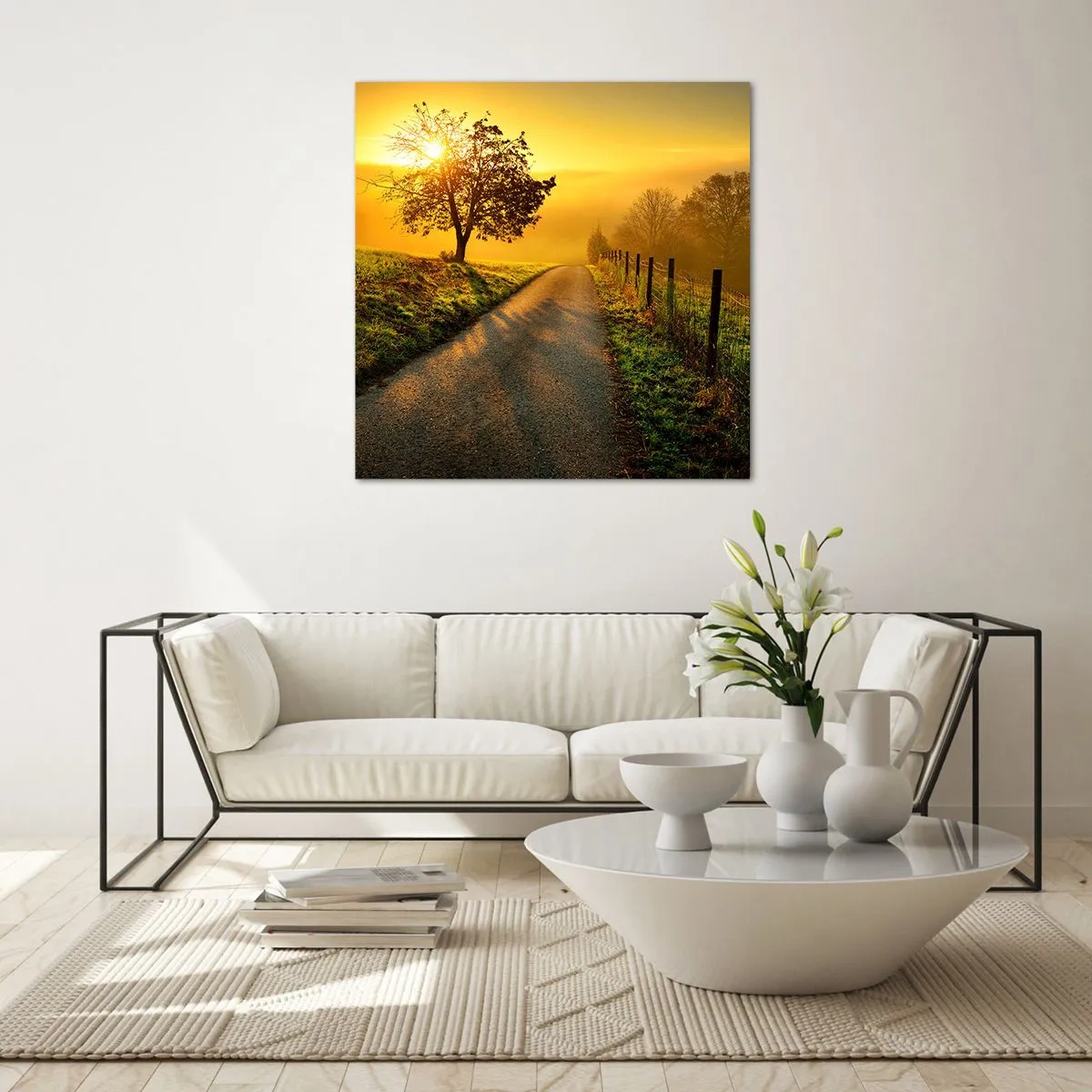 Cuadro sobre vidrio - Impresiones sobre Vidrio - Tarde melosa - 70x70 cm