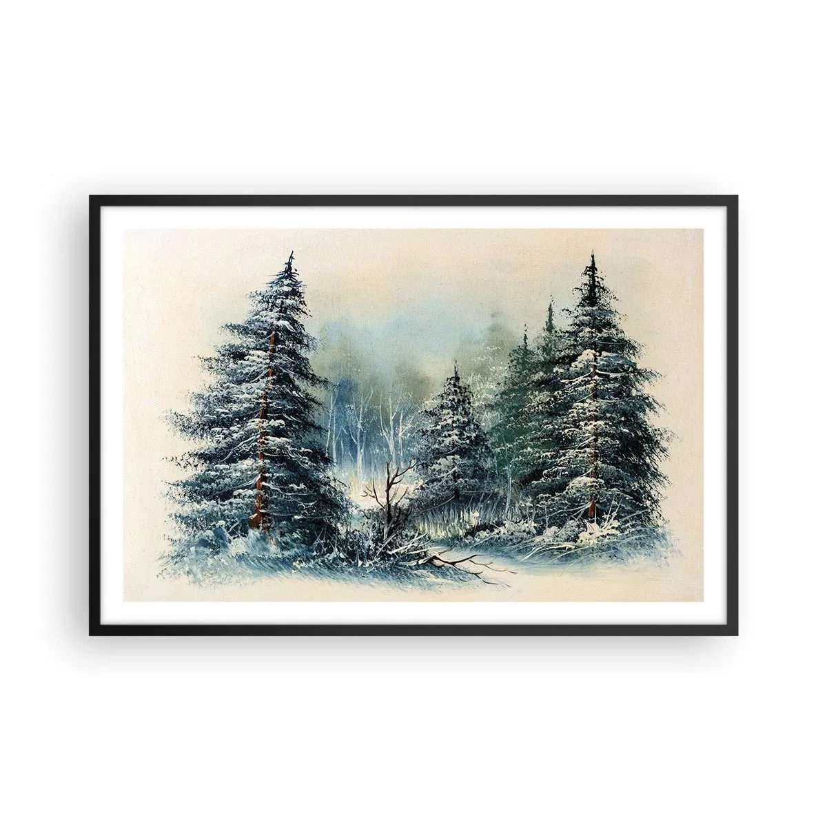 Póster en marco negro - Preparados para la Navidad - 91x61 cm
