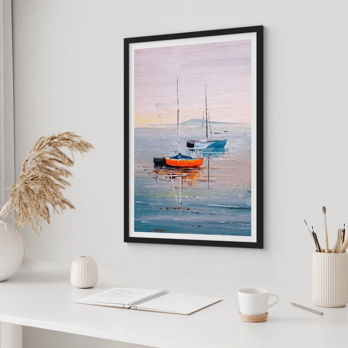Póster en marco negro - Un más que merecido descanso - 61x91 cm