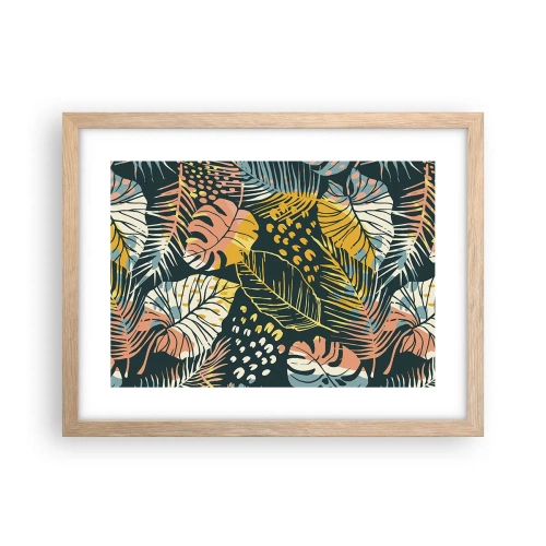 Póster en marco roble claro - Una frondosa fantasía - 40x30 cm