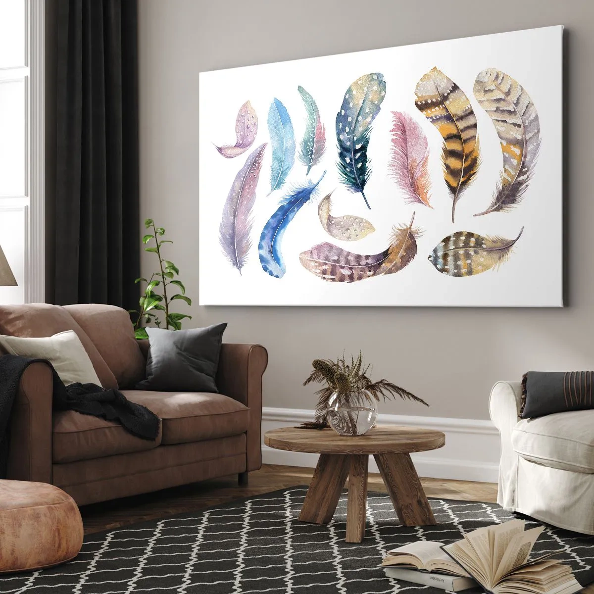 Cuadro sobre lienzo - Impresión de Imagen - Ligero, colorido y multicolor - 70x50 cm