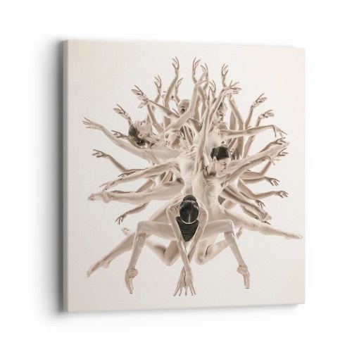 Cuadro sobre lienzo - Impresión de Imagen - Floreciendo en la danza - 40x40 cm