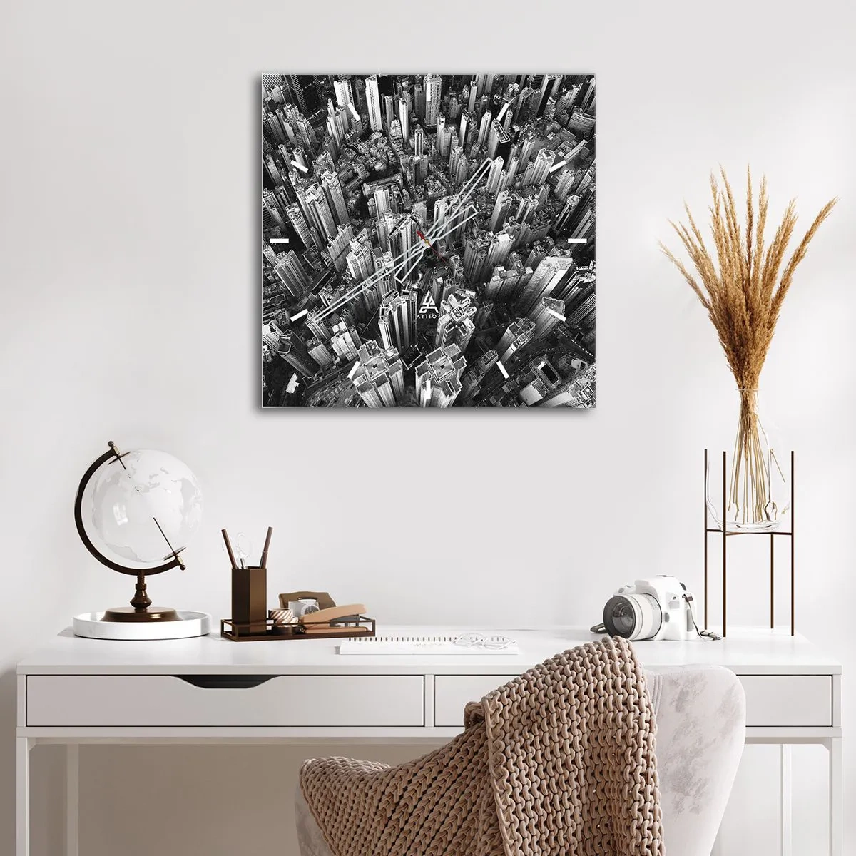 Reloj de pared - Reloj de vidrio - Cada vez más alto - 40x40 cm