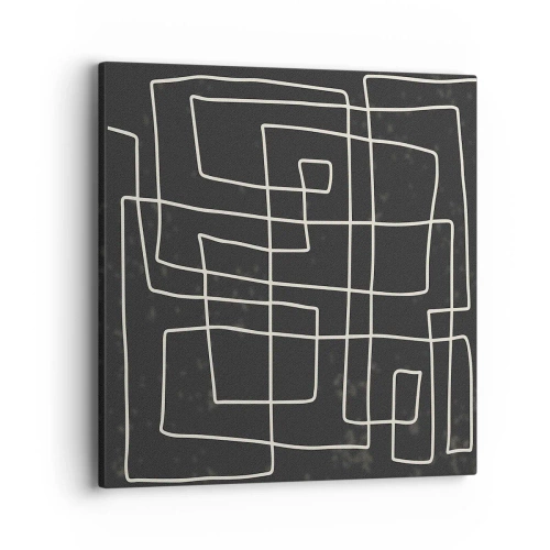 Cuadro sobre lienzo - Impresión de Imagen - No es tan sencillo - 40x40 cm