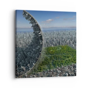 Cuadro sobre lienzo - Impresión de Imagen - La naturaleza es eterna - 30x30 cm