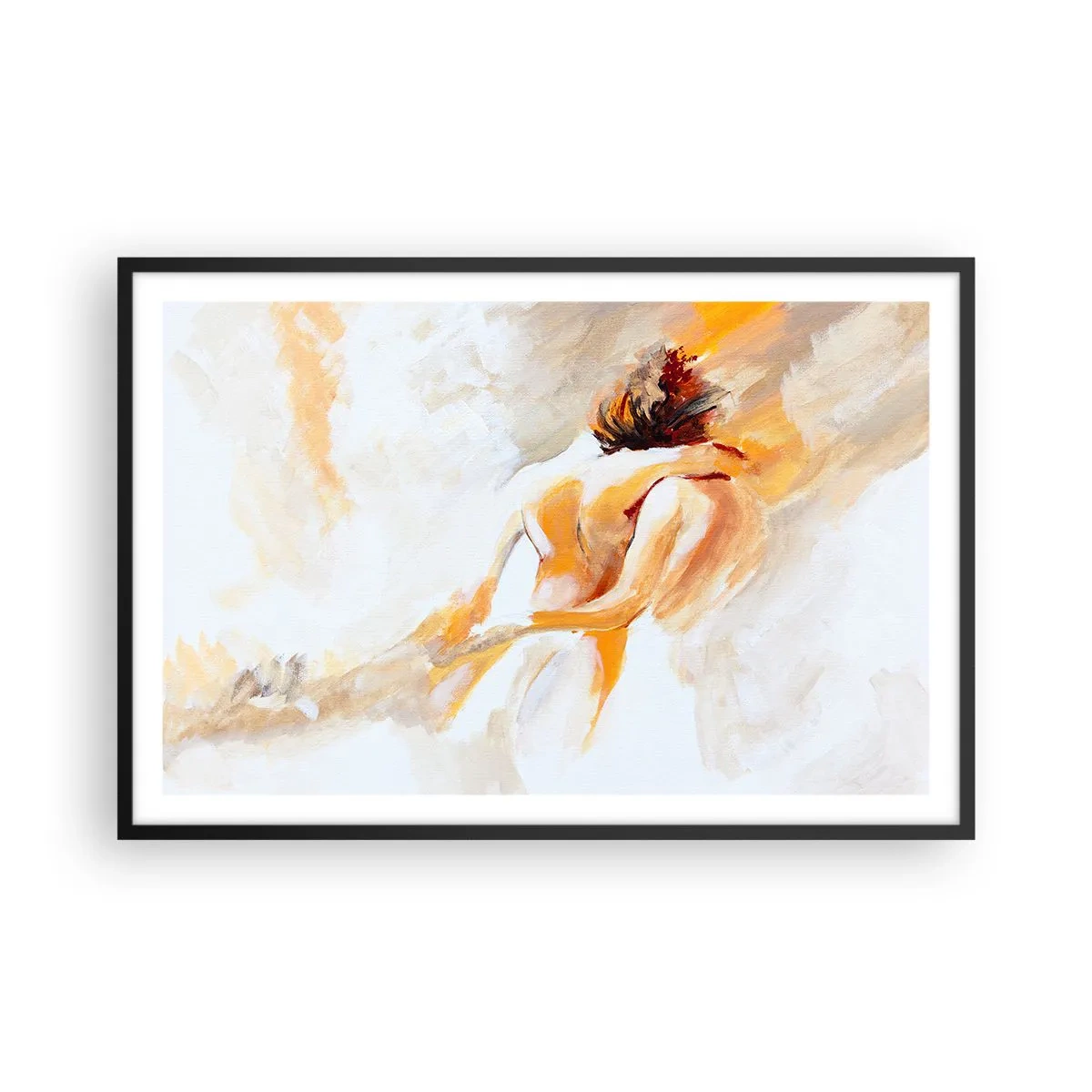 Póster en marco negro - En un cielo de cercanía - 91x61 cm