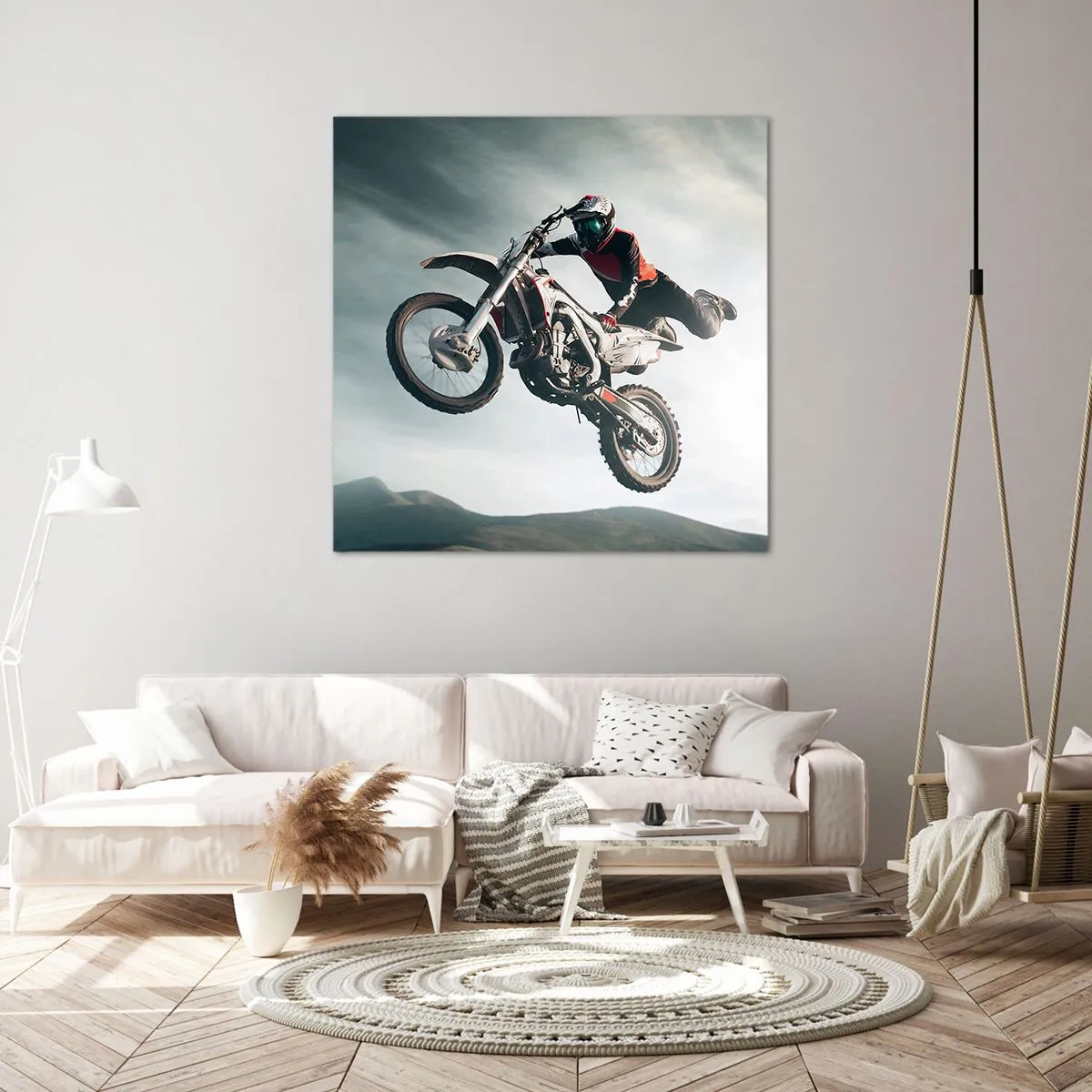 Cuadro sobre lienzo - Impresión de Imagen - No hay diversión sin riesgo - 50x50 cm