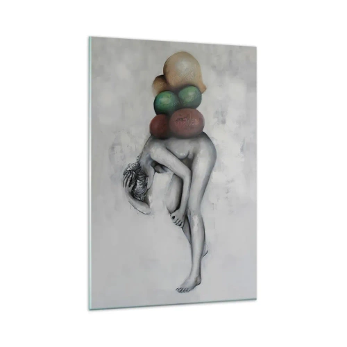 Cuadro sobre vidrio - Impresiones sobre Vidrio - El peso de la vida - 80x120 cm