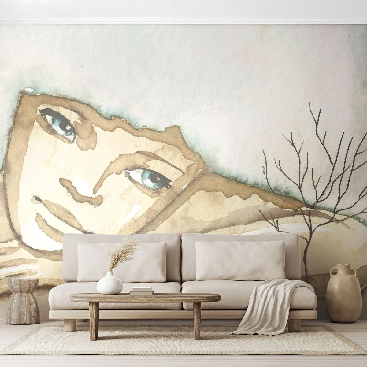 Fotomural Premium Canvas - El árbol de la poesía crece en el silencio - Cuento de hadas, Abstracción, Para niños - 400x280 cm