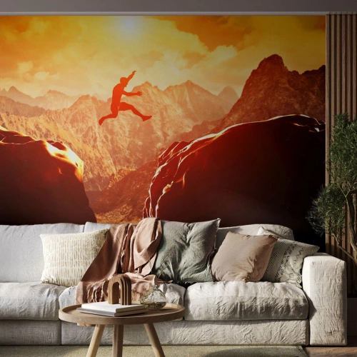 Fotomural personalizado Premium Canvas - Pasando el límite - Deporte, Escalada, Paisaje