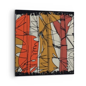 Cuadro sobre lienzo - Impresión de Imagen - Composición espontánea - 50x50 cm