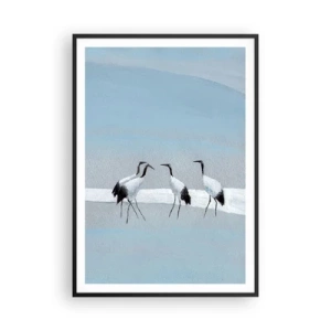 Póster en marco negro - Después de un día caluroso - 70x100 cm