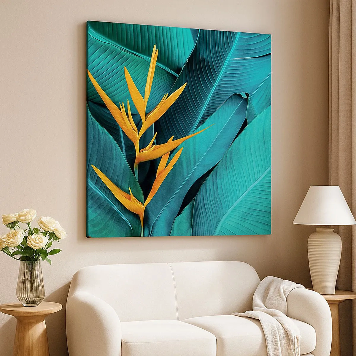 Cuadro sobre lienzo - Impresión de Imagen - Flor del Edén - 30x30 cm