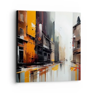 Cuadro sobre lienzo - Impresión de Imagen - Día lluvioso - 30x30 cm