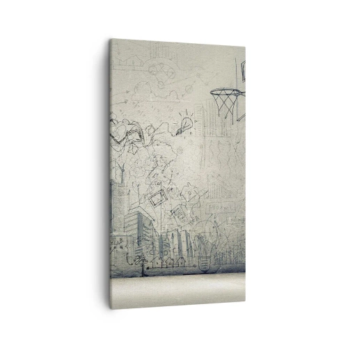 Cuadro sobre lienzo - Impresión de Imagen - Mi gloriosa vida en la ciudad - 45x80 cm