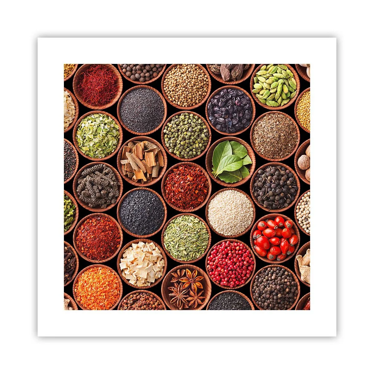 Póster - Todos los sabores del mundo - 40x40 cm