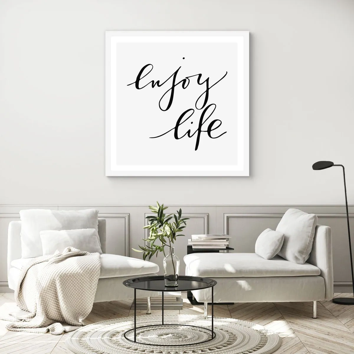 Póster en marco blanco - Nada que añadir... - 50x50 cm