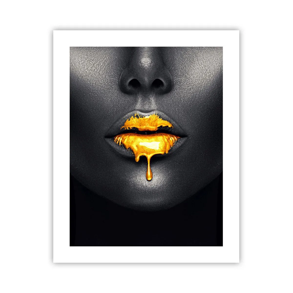 Póster - Labios de oro - 40x50 cm
