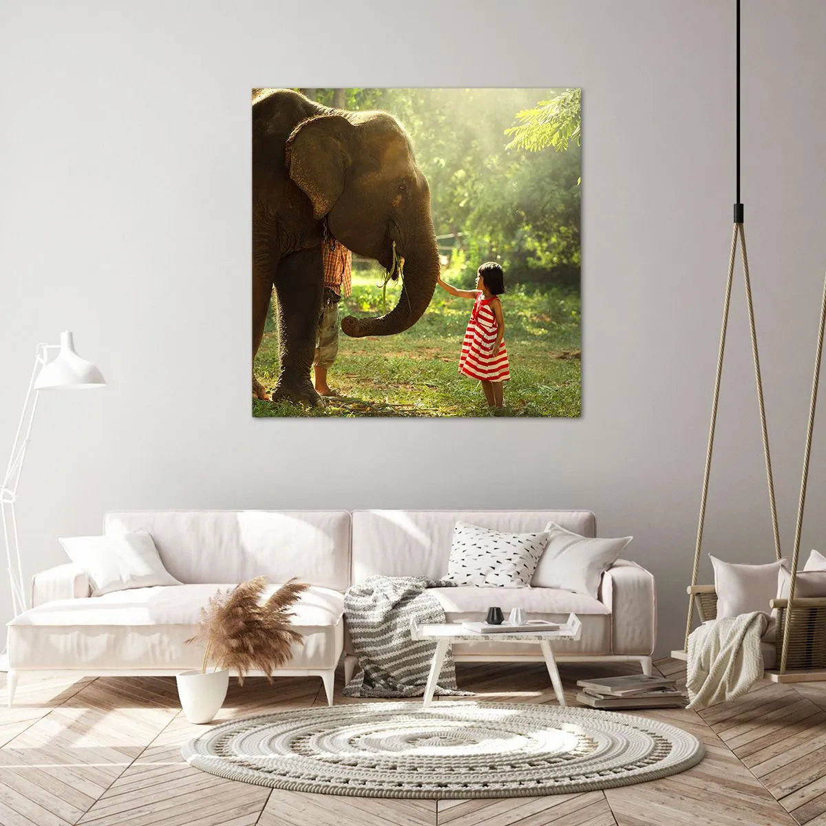 Cuadro sobre lienzo - Impresión de Imagen - El poder de la amistad - 50x50 cm