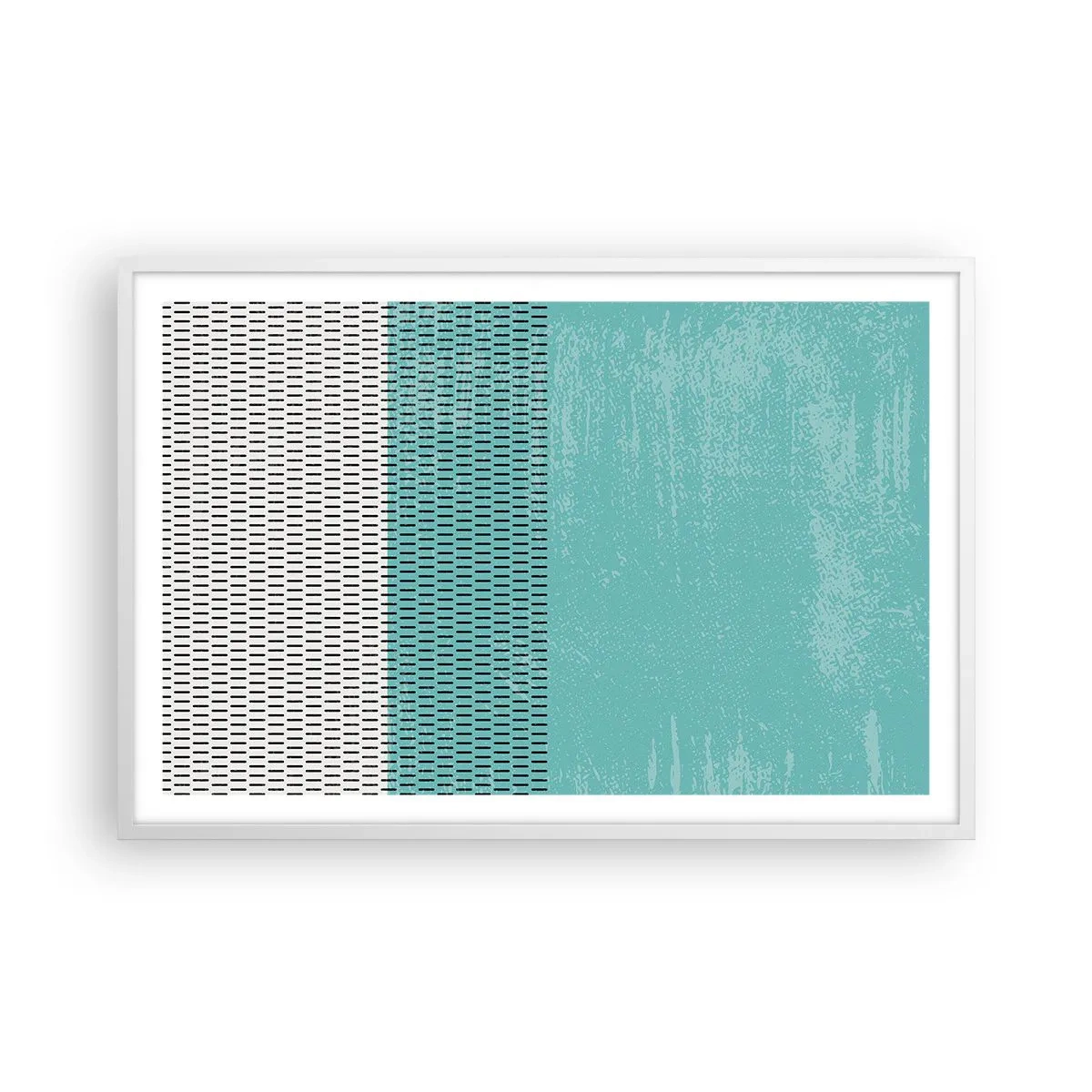 Póster en marco blanco - Composición equilibrada - 91x61 cm