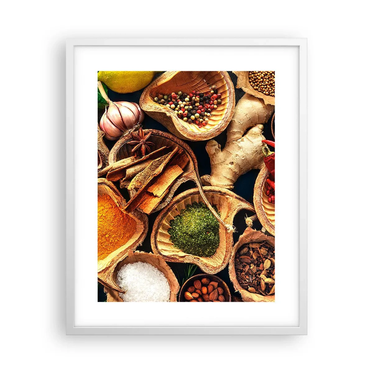 Póster en marco blanco - Toma lo que quieras - 40x50 cm