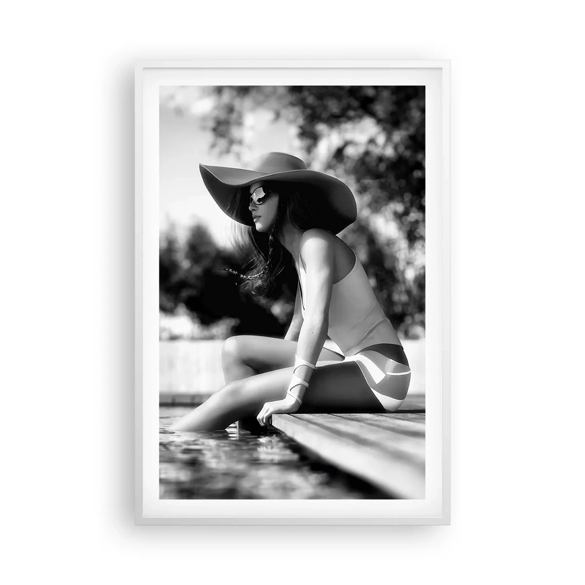 Póster en marco blanco - Un sueño de verano - 61x91 cm