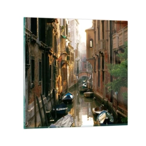 Cuadro sobre vidrio - Impresiones sobre Vidrio - En un callejón veneciano - 70x70 cm