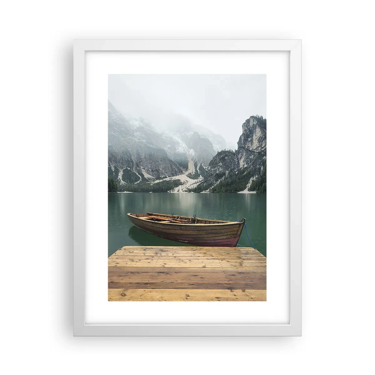 Póster en marco blanco - Paisaje inolvidable - 30x40 cm