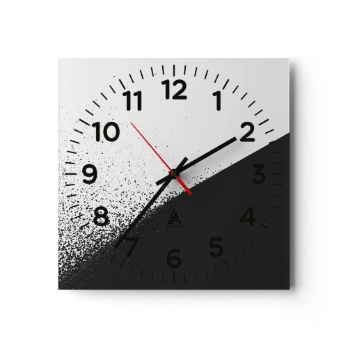 Reloj de pared - Reloj de vidrio - Cada vez más rápido, cada vez más alto - 40x40 cm