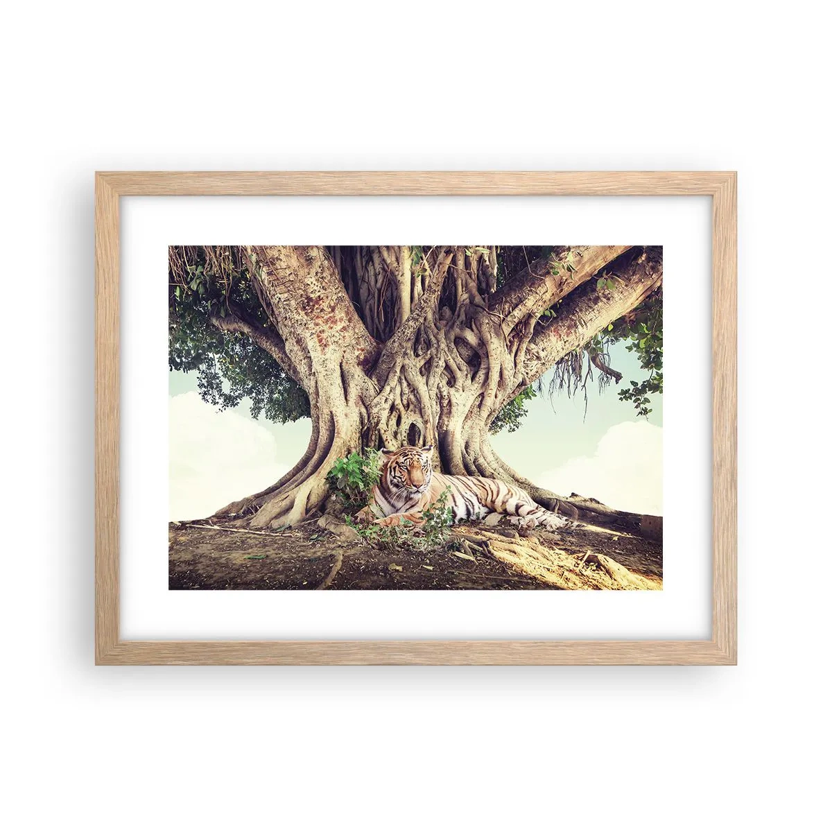 Póster en marco roble claro - Una visión desde el Génesis - 40x30 cm