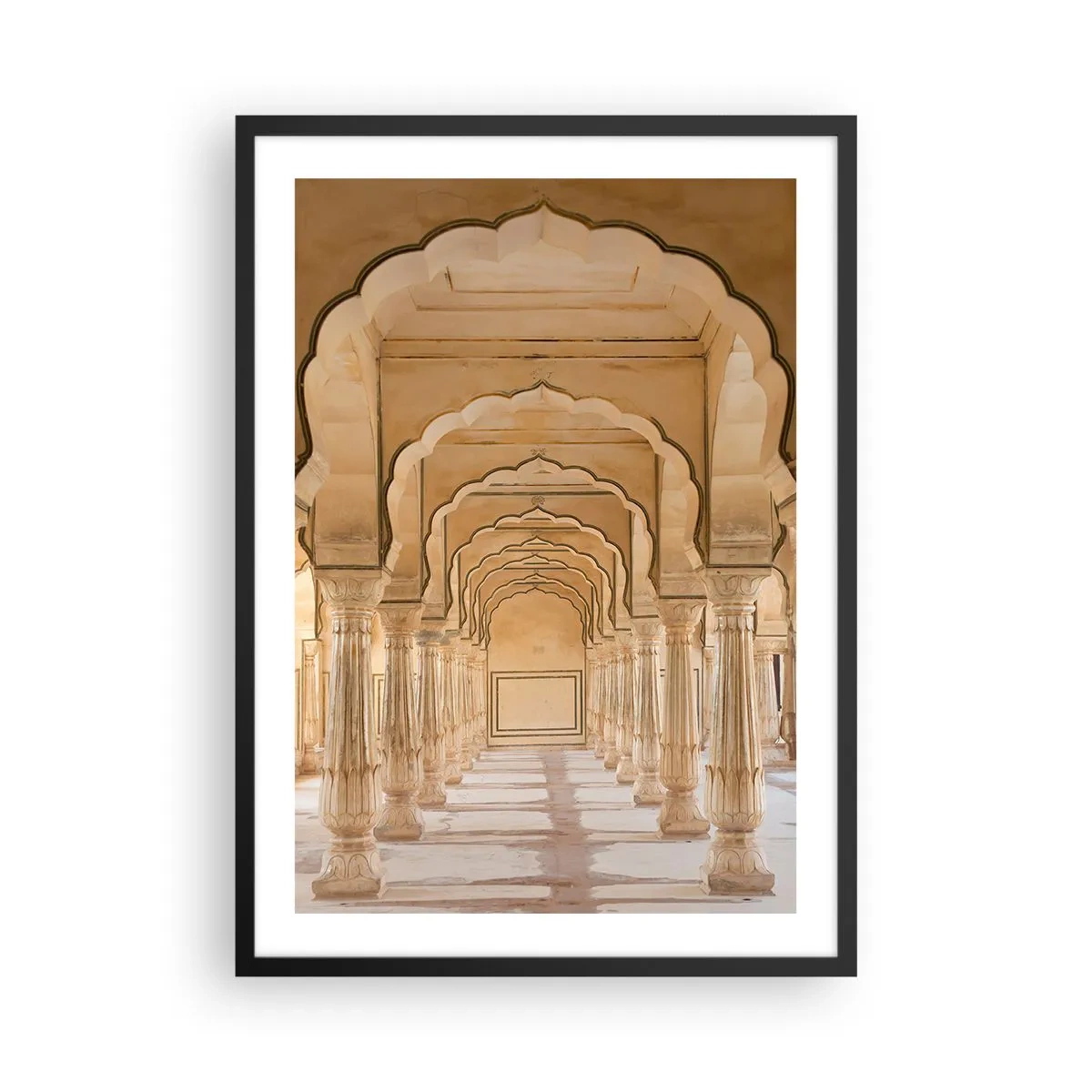 Póster en marco negro - En el palacio del sultán - 50x70 cm