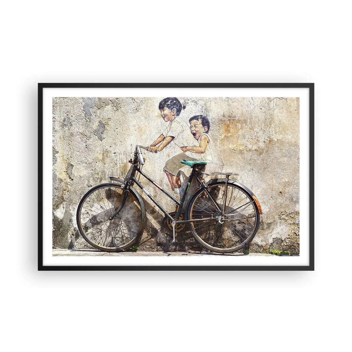 Póster en marco negro - ¿Verdadero o falso? - 91x61 cm